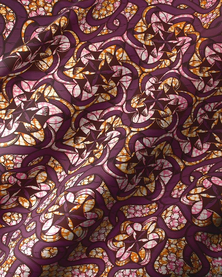 Vibrant purple orange pink abstract super-wax vls8270.008