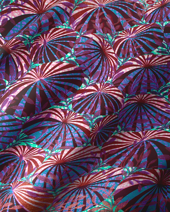 Vibrant abstract fabric bold radial grand super-wax vls8722.003