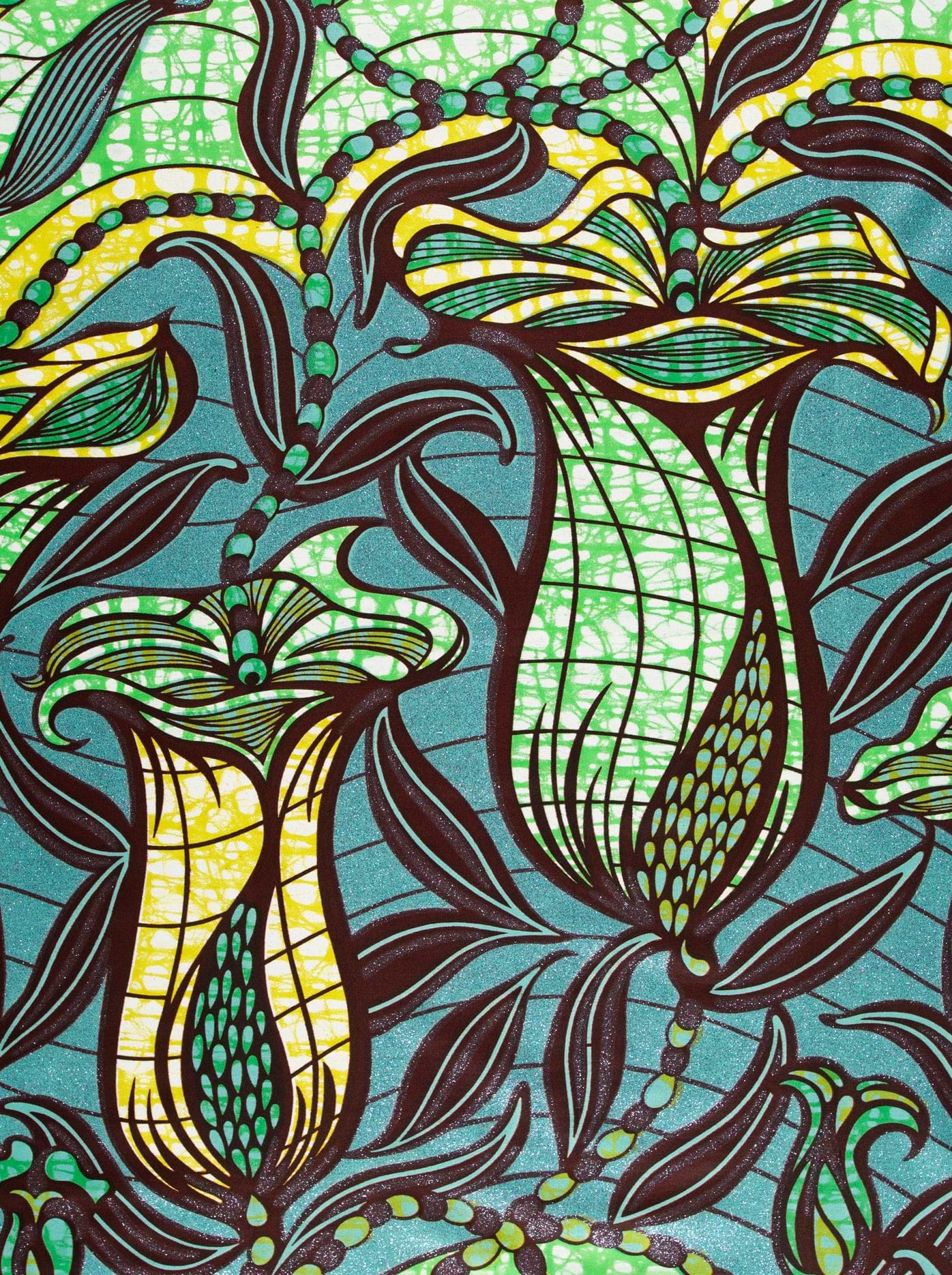 Vibrant african print fabric stylized grand super-wax vls9099.005