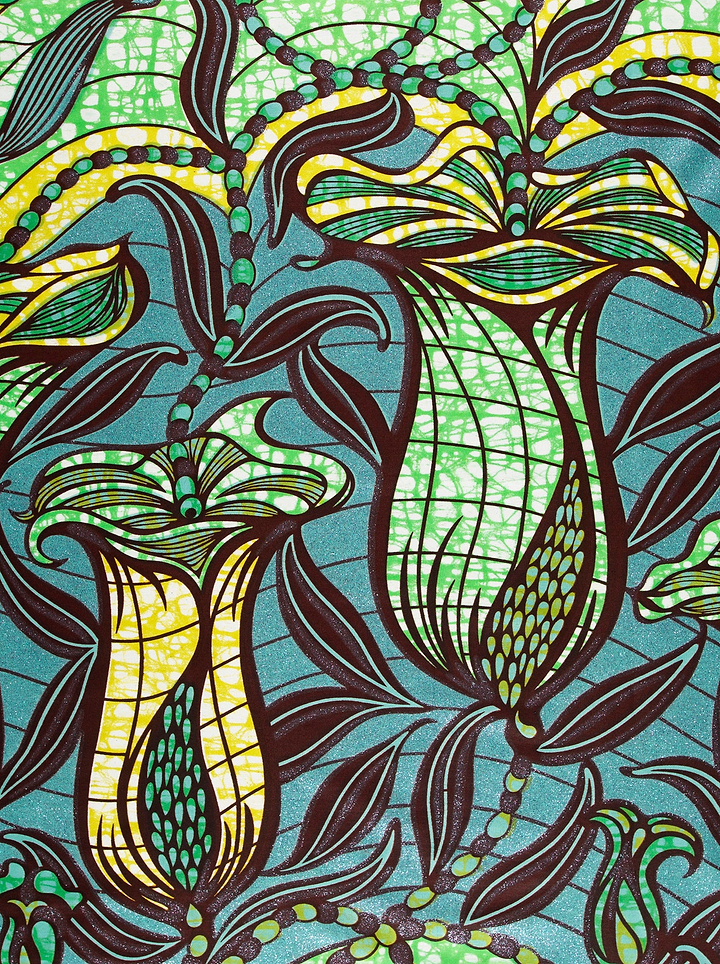 Vibrant african print fabric stylized grand super-wax vls9099.005