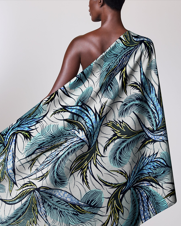 Grand Super-Wax | VLS9473.013 | Pastel Blue Glitter Embellished