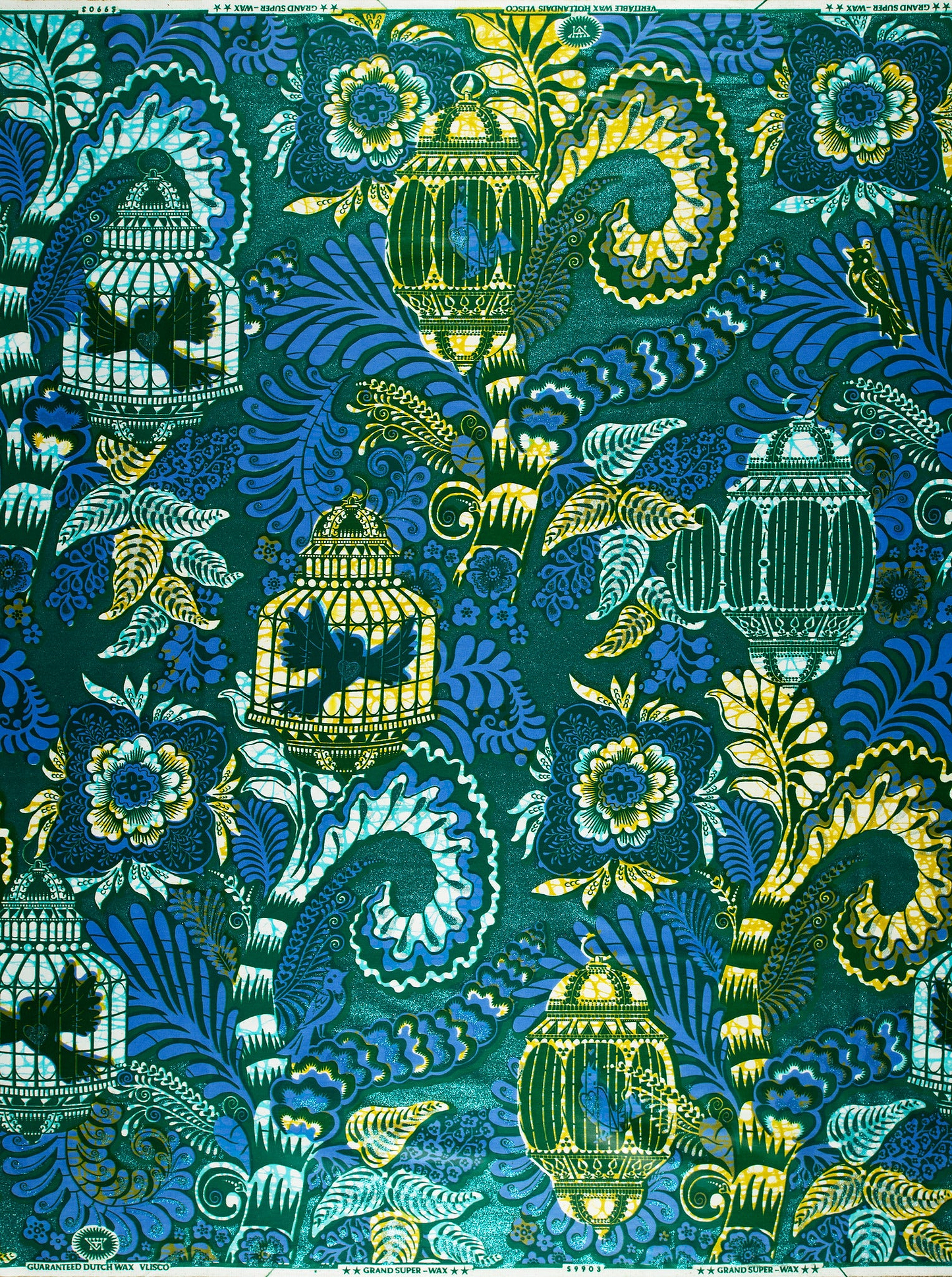 Grand Super-Wax | VLS9903.009 | Orné de Bleu Clair Pailleté