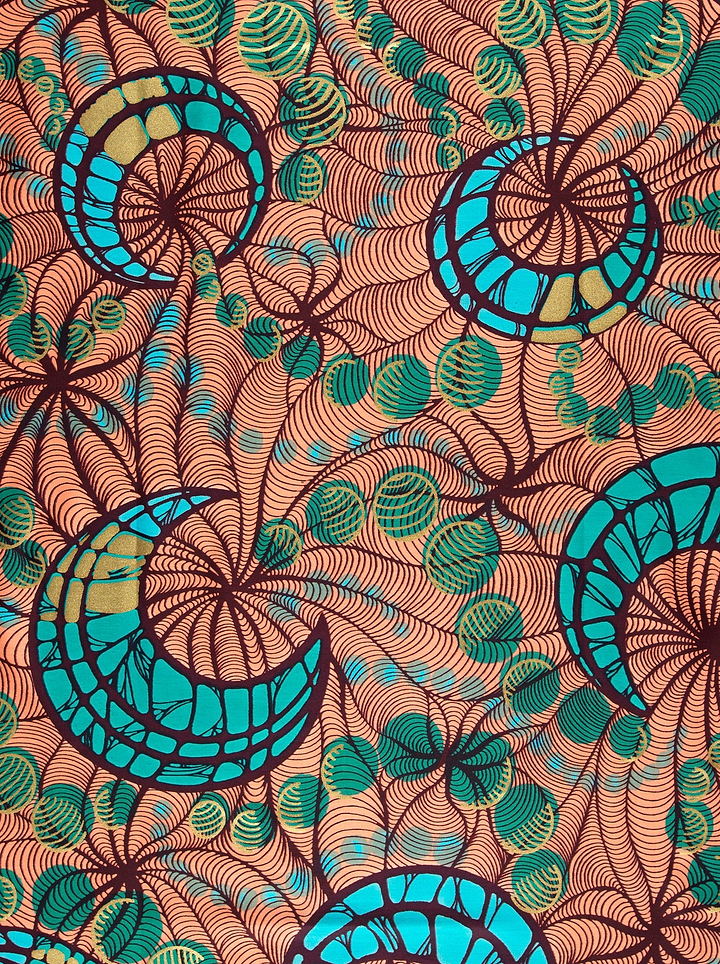 Vibrant orange fabric bold teal satin royal vlw0192.002