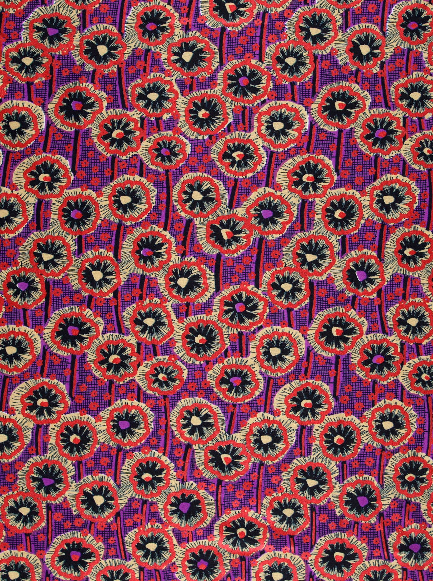 Vibrant purple fabric adorned bold wax hollandais vlw0404.018