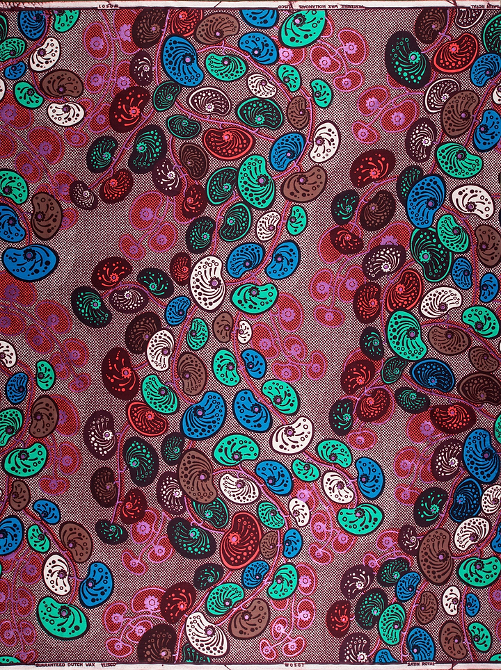 Vibrant multicolored african print fabric satin royal vlw0501.010