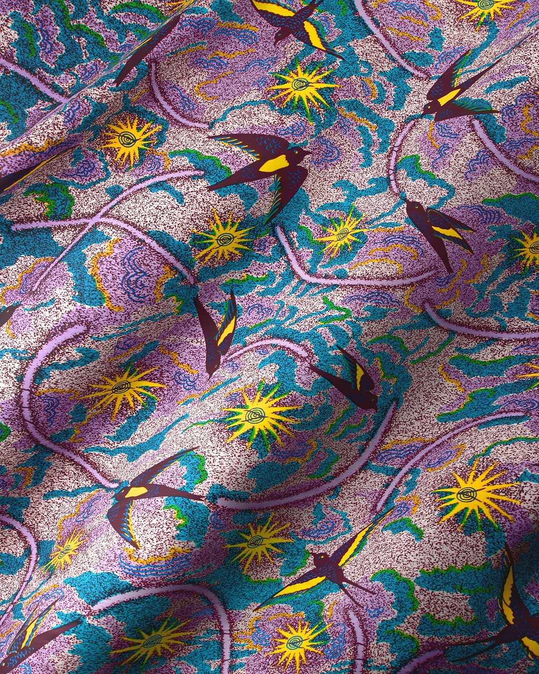 Vibrant textured fabric pattern dark satin royal vlw1252.007