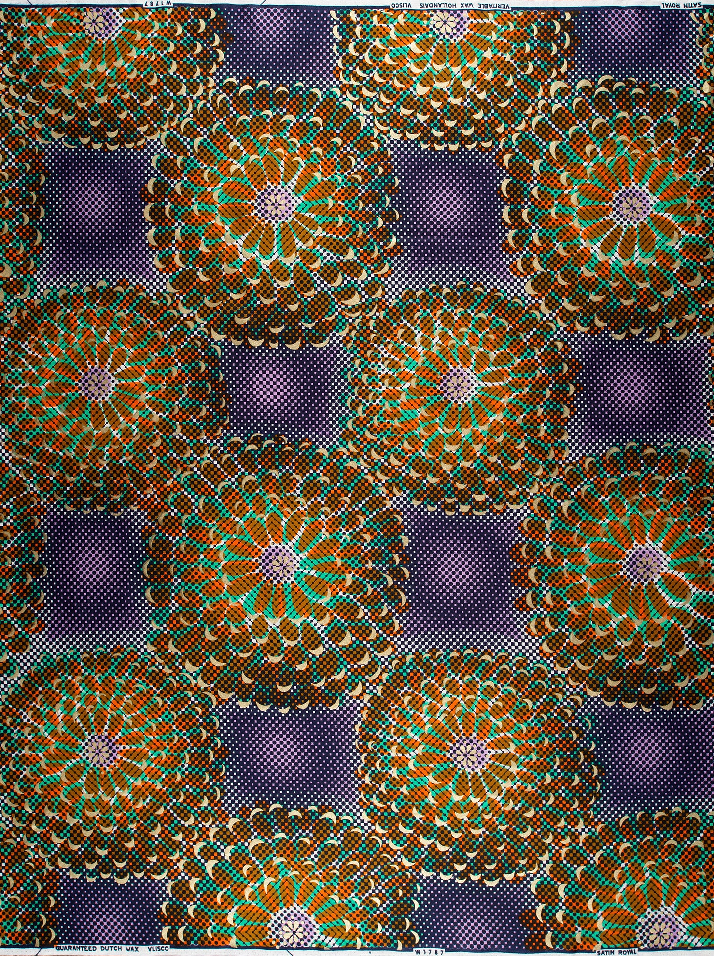 Vibrant geometrically patterned fabric bold satin royal vlw1787.004