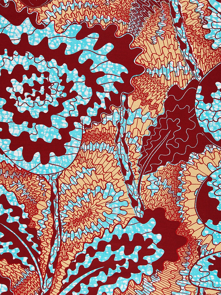 Vibrant african print fabric bold wax hollandais vlw1827.006