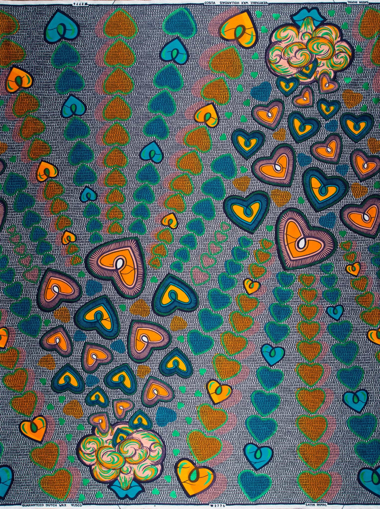 Vibrant african print fabric bold satin royal vlw2776.001