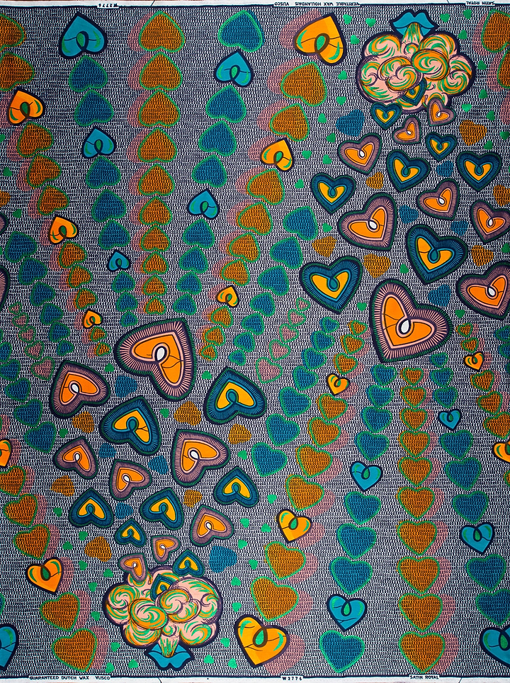 Vibrant african print fabric bold satin royal vlw2776.001