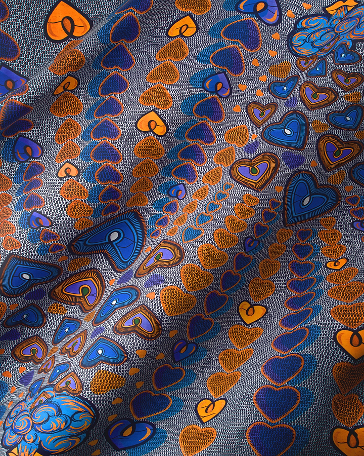 Vibrant textured fabric pattern stylized satin royal vlw2776.002