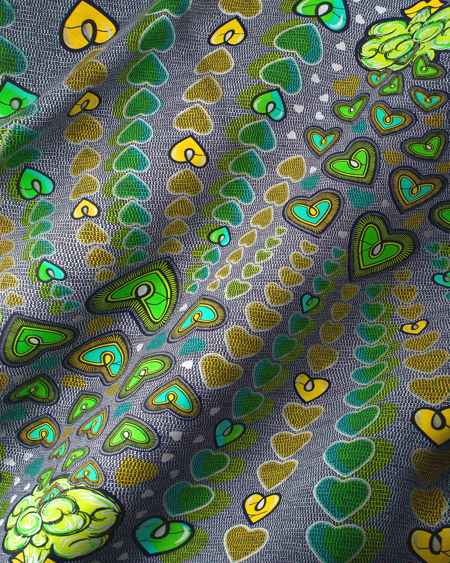 Gray fabric adorned vibrant pattern satin royal vlw2776.004