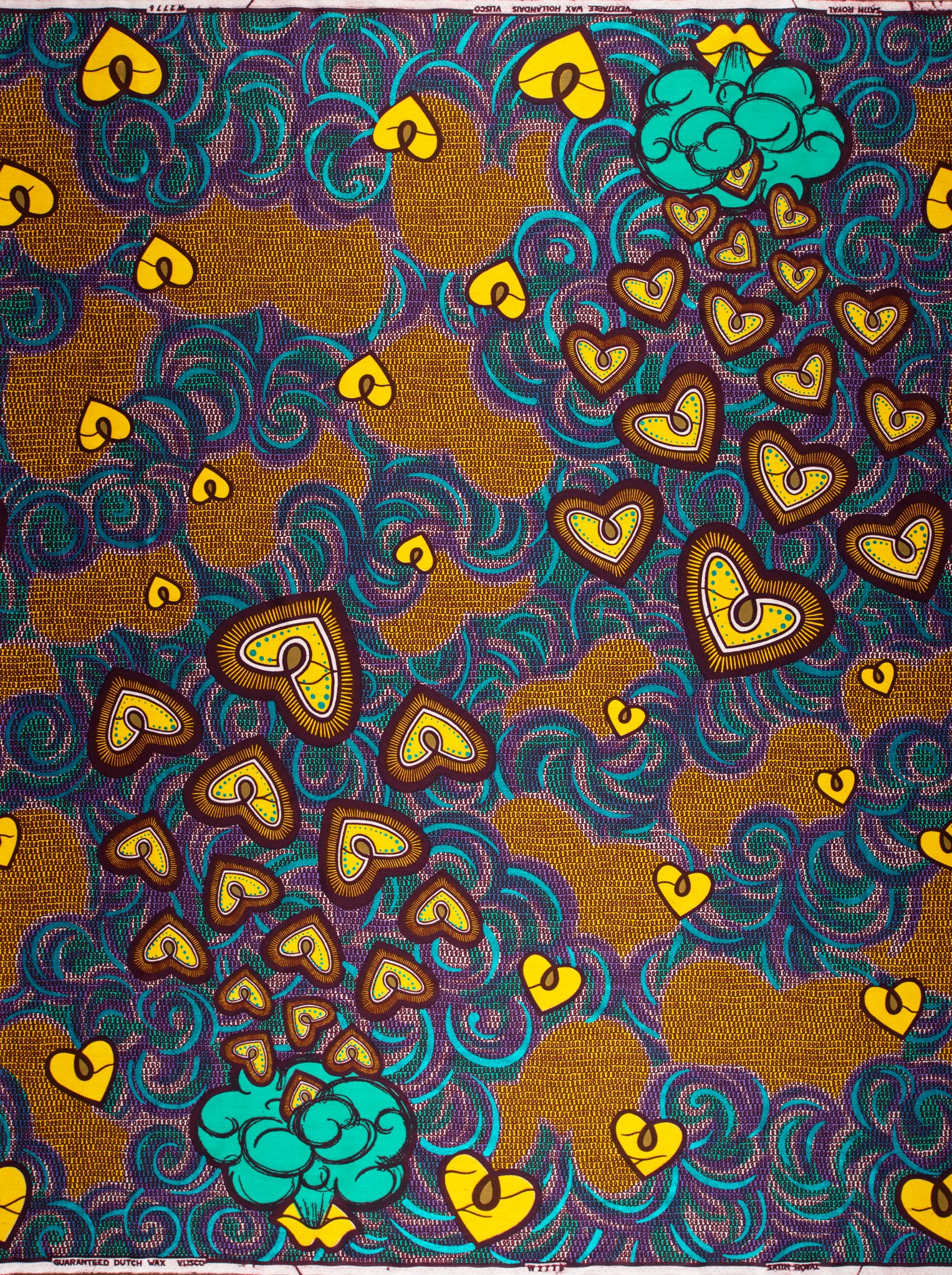 Vibrant african print fabric bold satin royal vlw2776.010