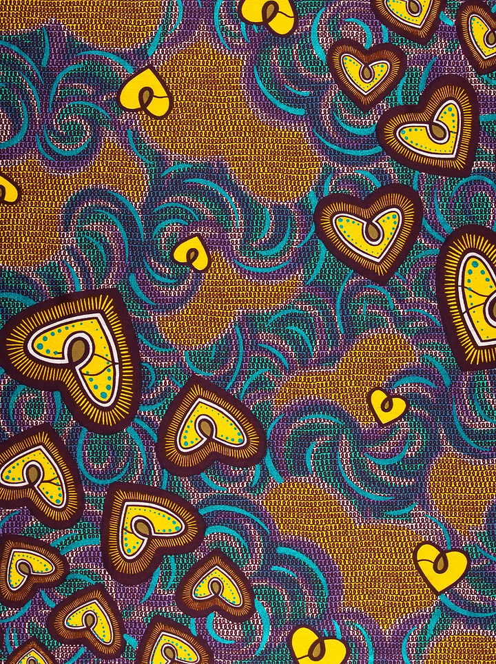 Vibrant african print fabric bold satin royal vlw2776.010