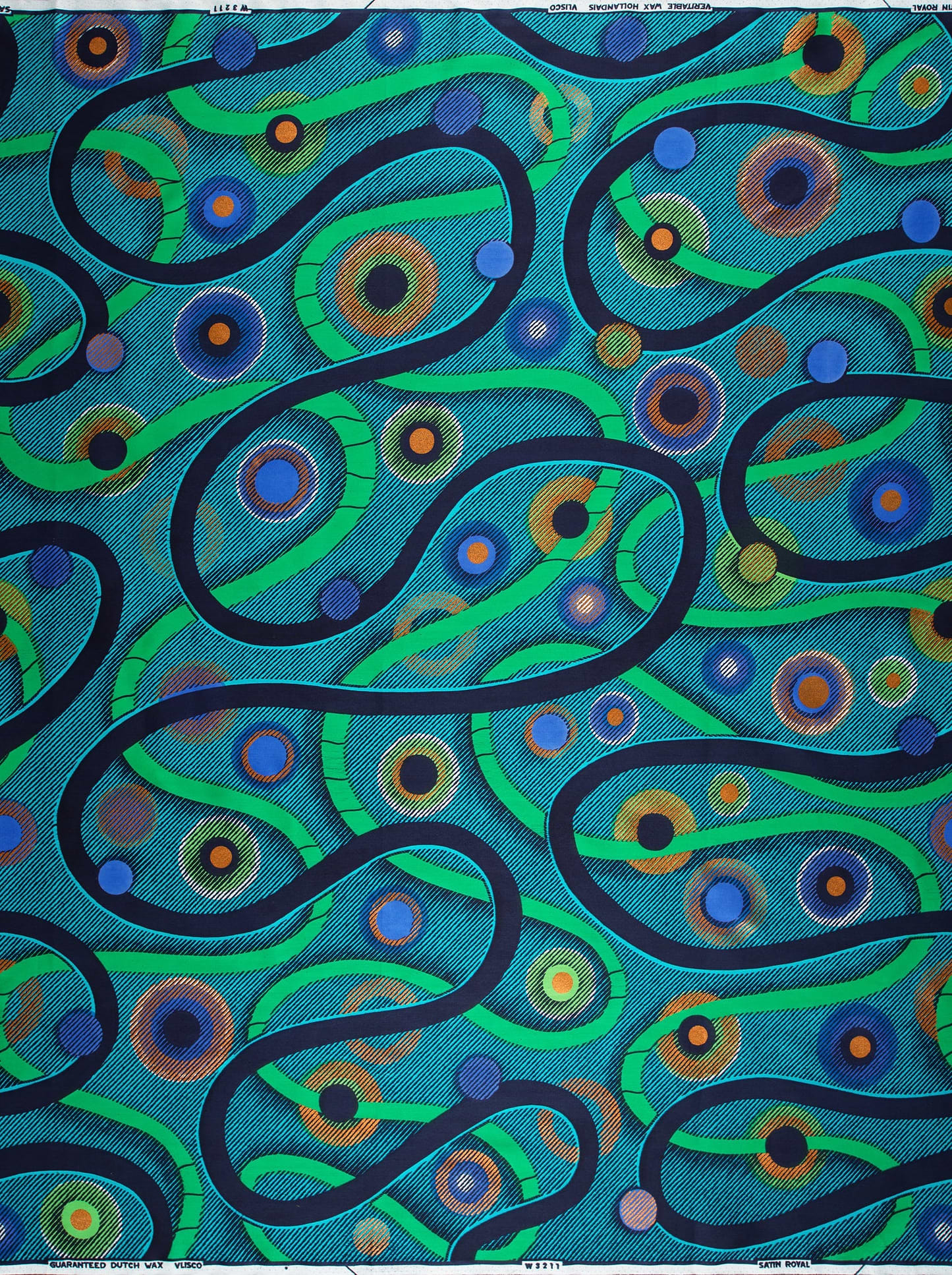 Vibrant teal fabric bold green satin royal vlw3211.002