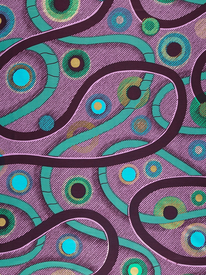 Purple fabric vibrant paisley pattern satin royal vlw3211.003