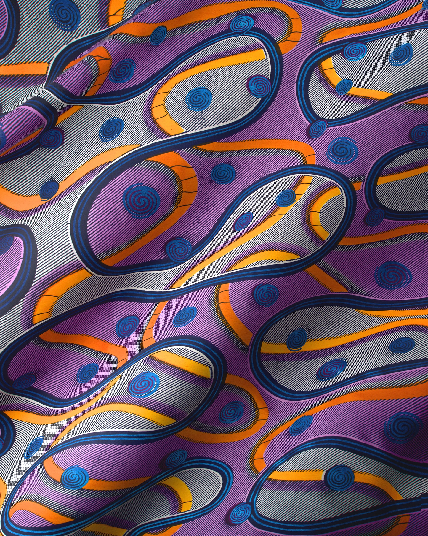 Vibrant purple silk scarf intricate satin royal vlw3211.007