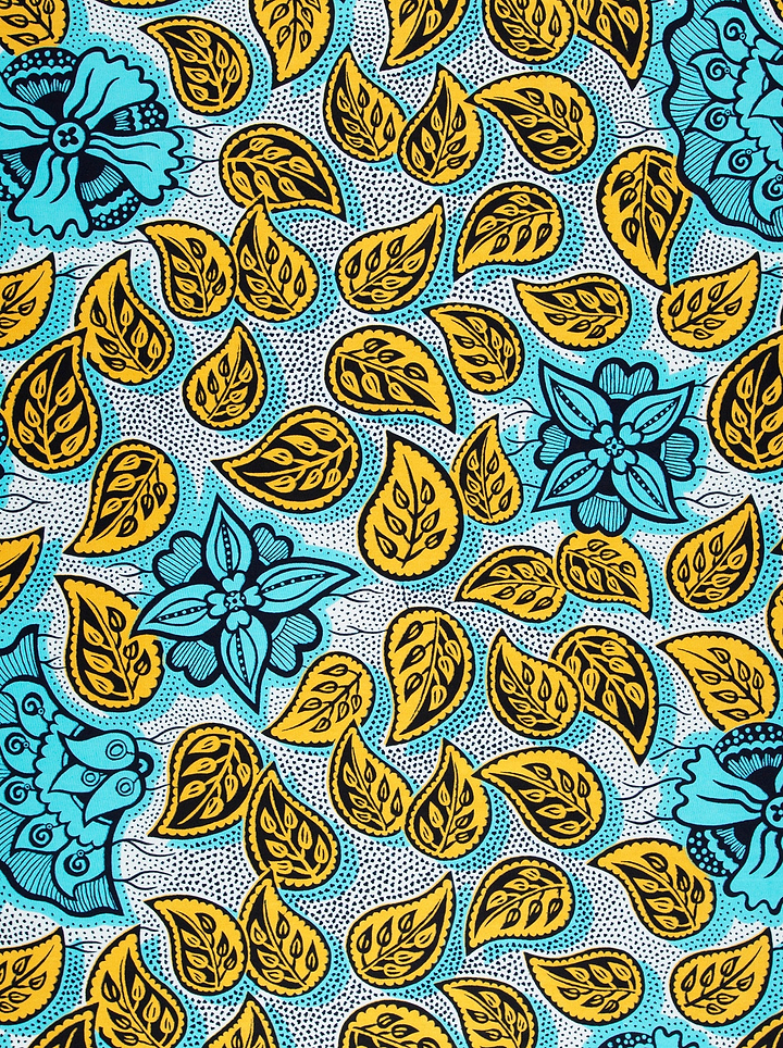 Vibrant african print fabric bold wax hollandais vlw4450.016