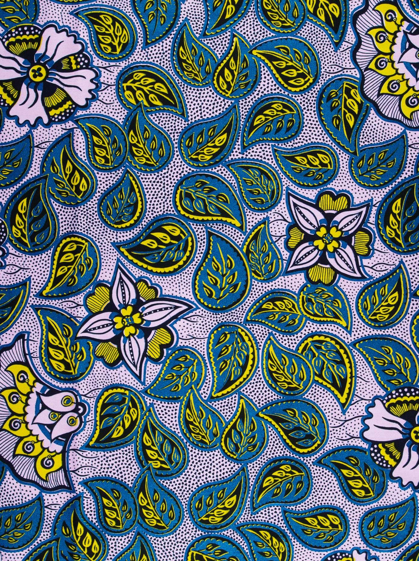 Vibrant african print fabric bold wax hollandais vlw4450.017