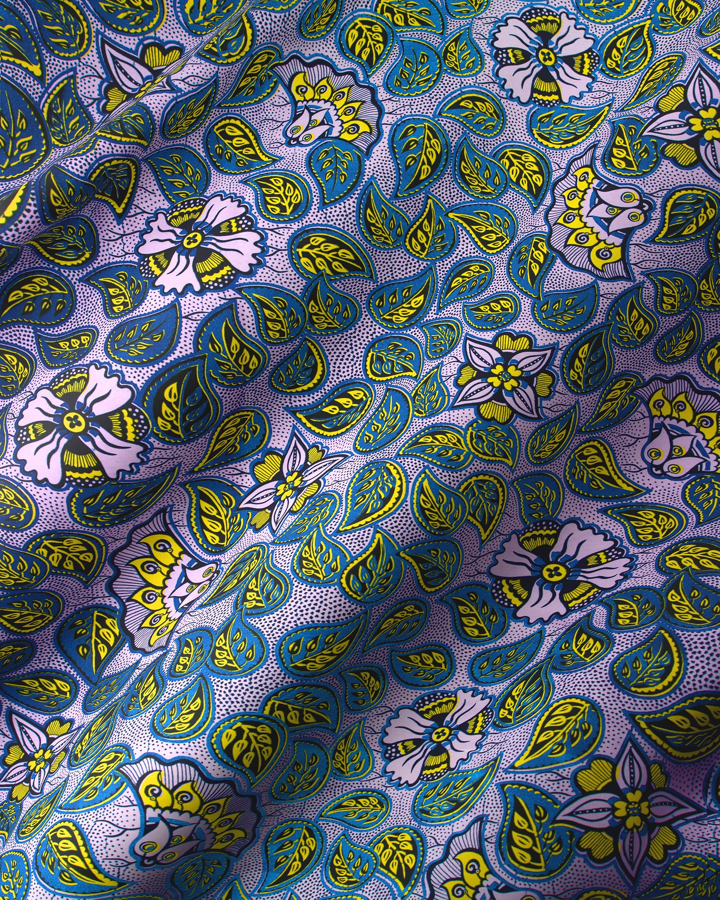 Vibrant purple fabric pattern stylized wax hollandais vlw4450.017