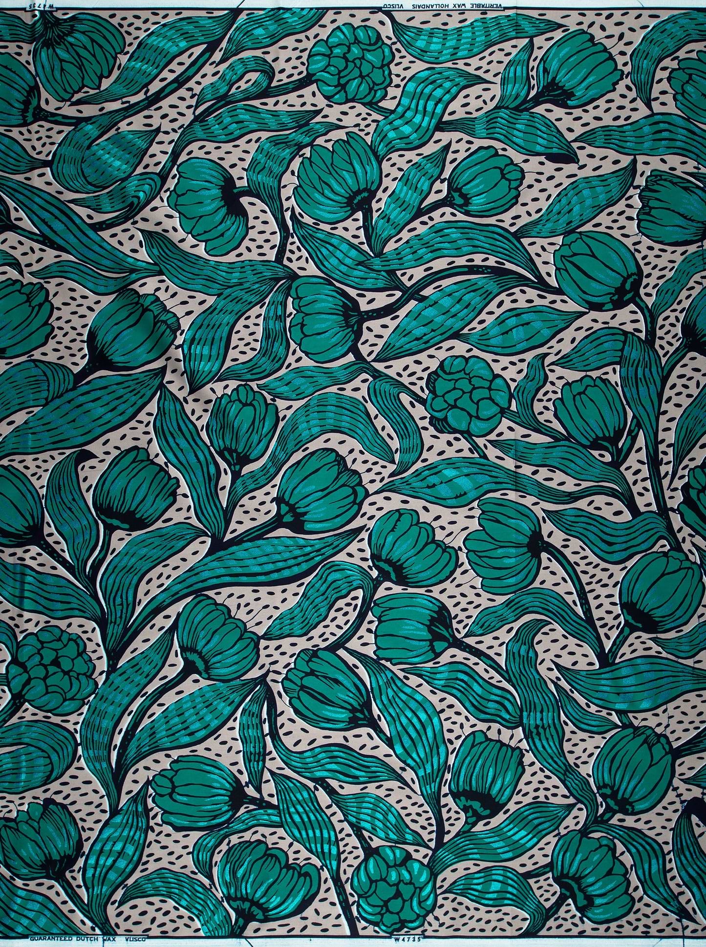 Wax Hollandais | VLW4735.007 | Blue Embellished