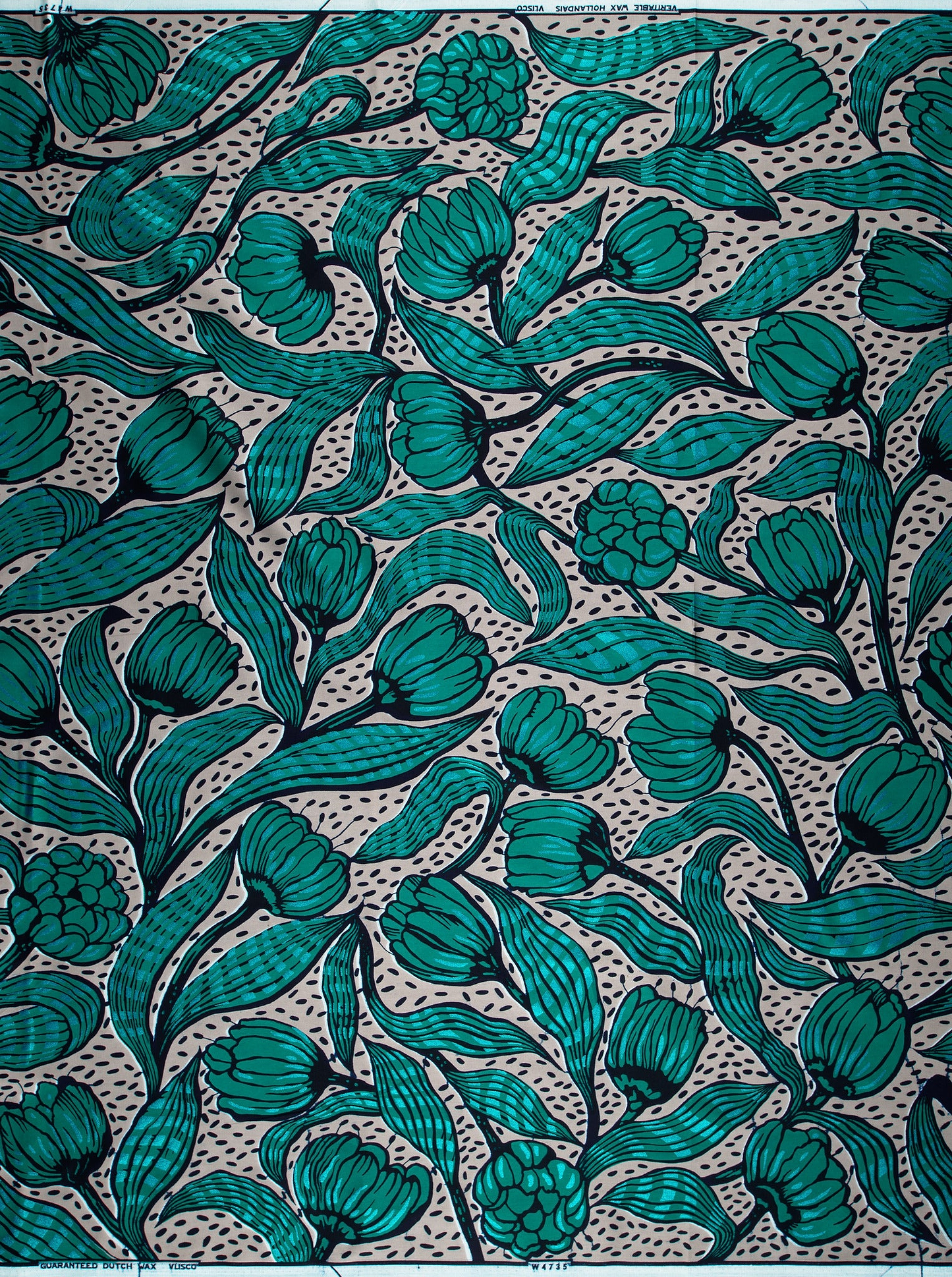 Wax Hollandais | VLW4735.007 | Blue Embellished
