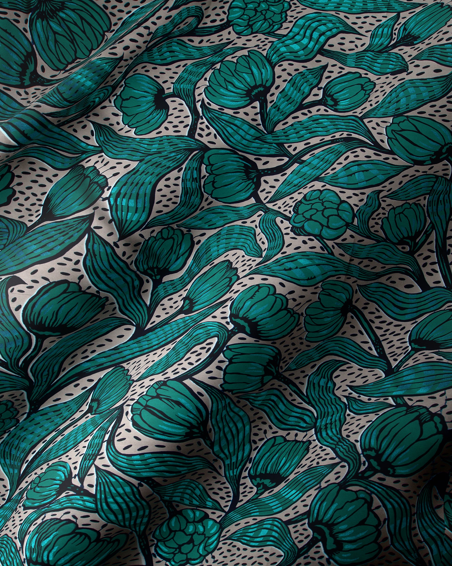 Wax Hollandais | VLW4735.007 | Blue Embellished