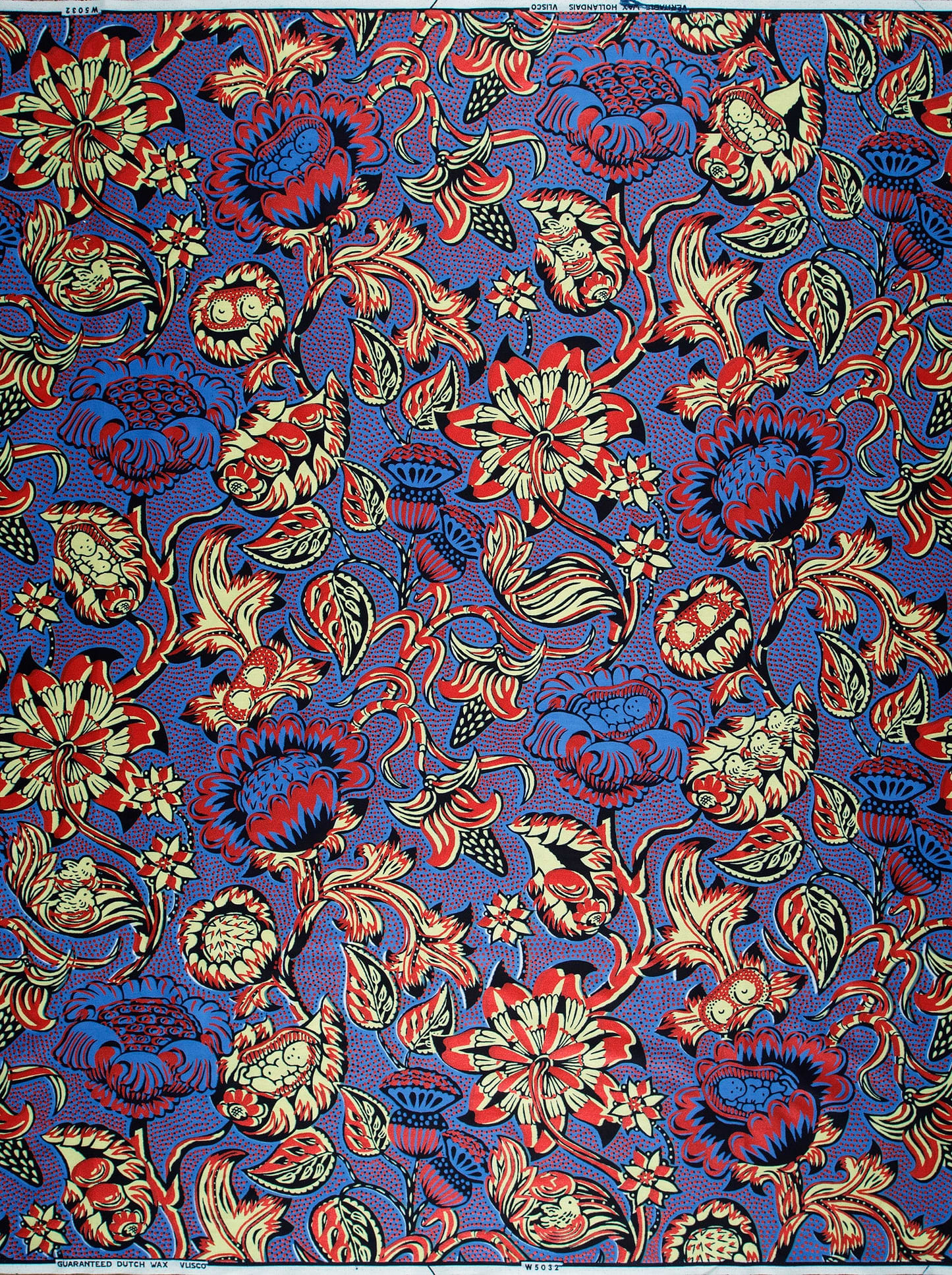 Wax Hollandais | VLW5032.012 | Red Embellished