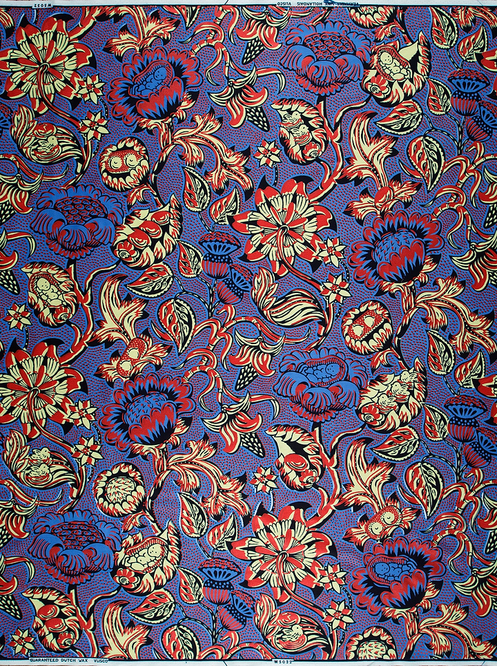 Wax Hollandais | VLW5032.012 | Red Embellished