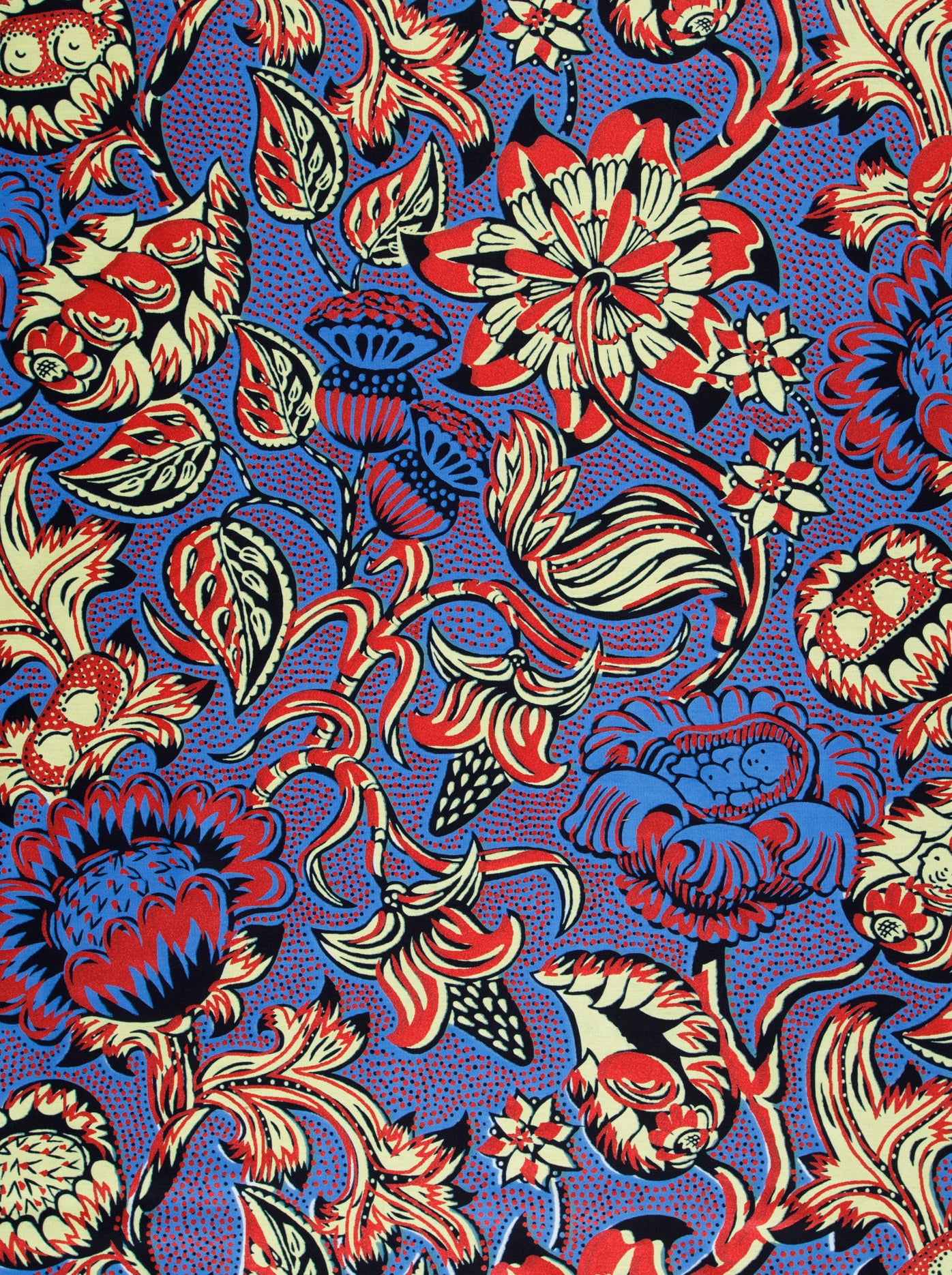 Wax Hollandais | VLW5032.012 | Red Embellished