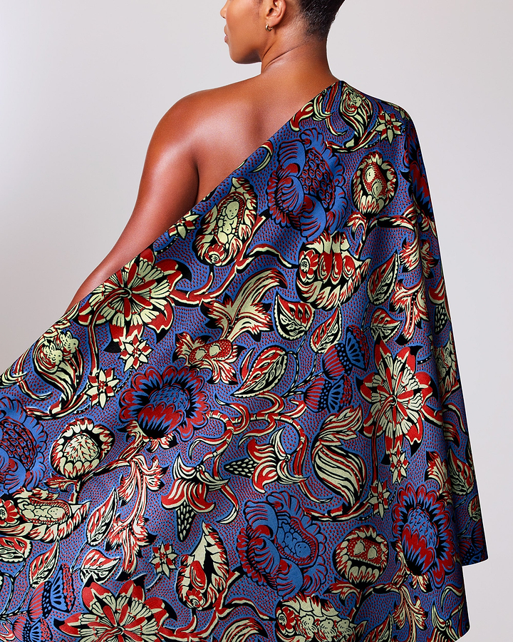 Wax Hollandais | VLW5032.012 | Red Embellished