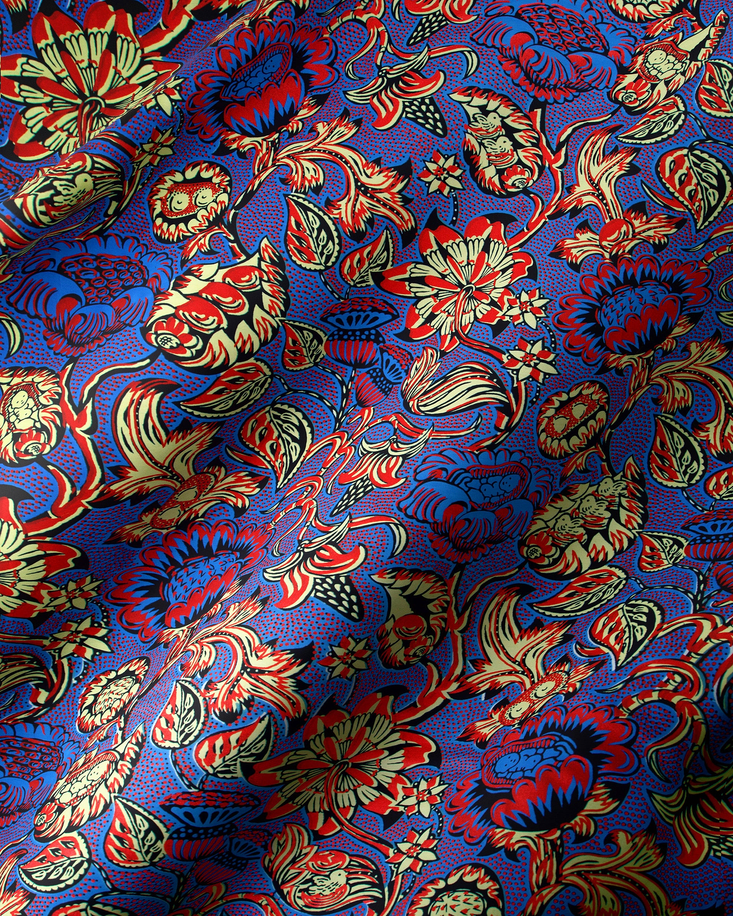 Wax Hollandais | VLW5032.012 | Red Embellished