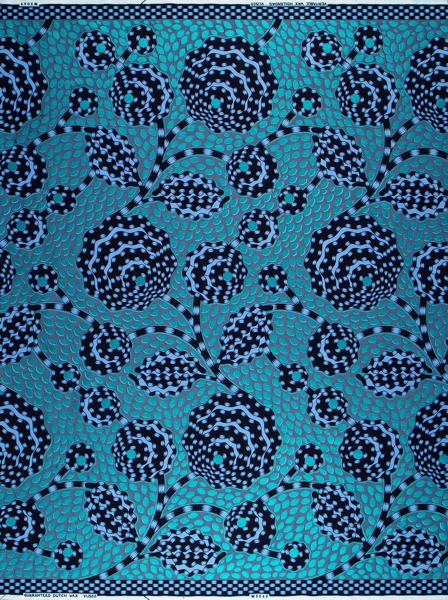 Wax Hollandais | VLW5069.001 | Blue Embellished