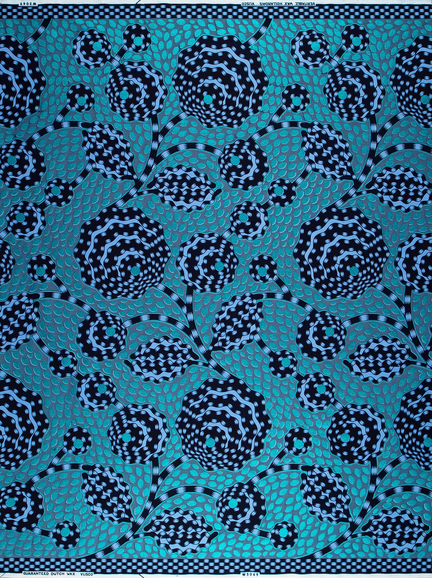 Wax Hollandais | VLW5069.001 | Blue Embellished