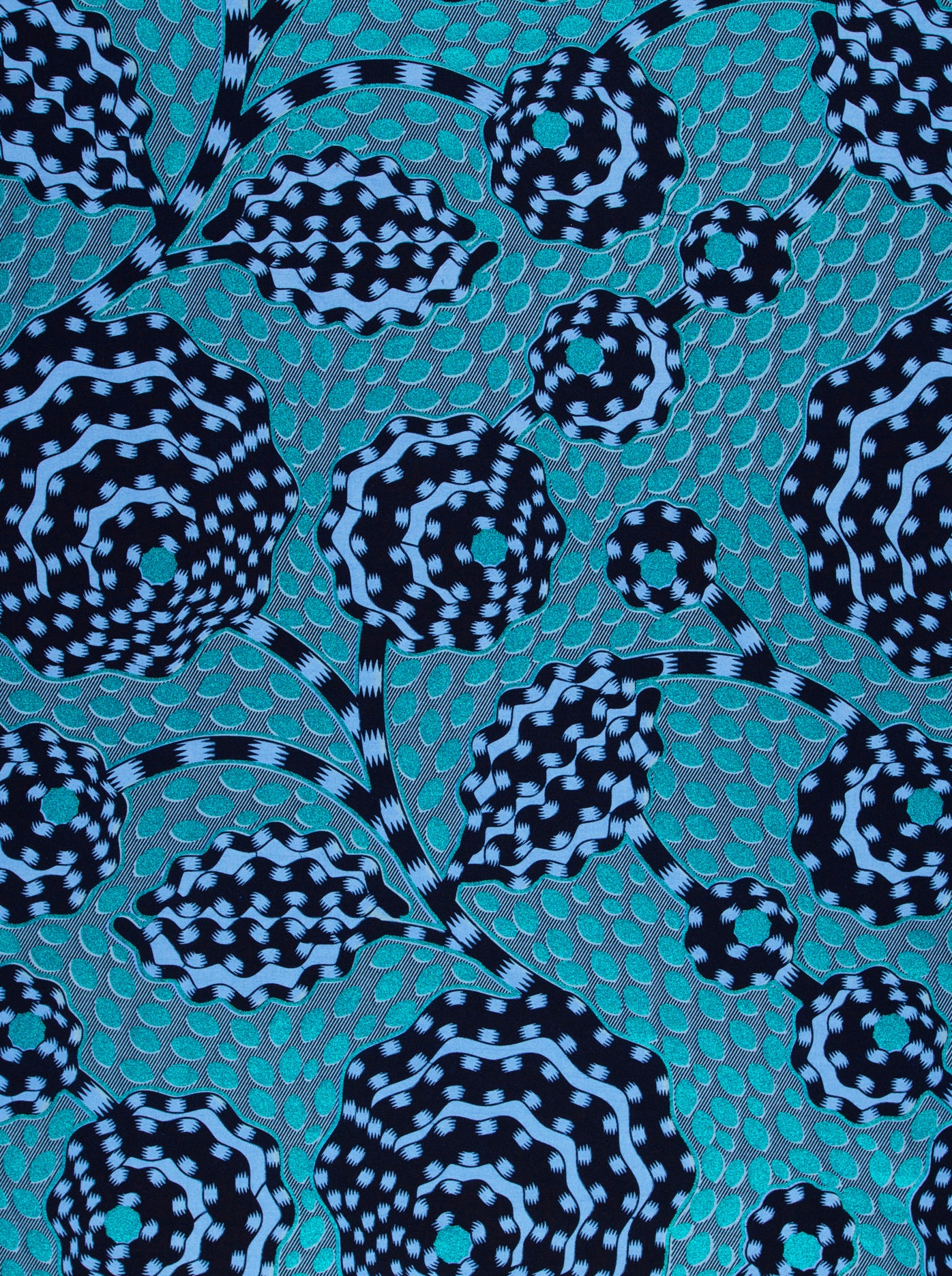 Wax Hollandais | VLW5069.001 | Blue Embellished