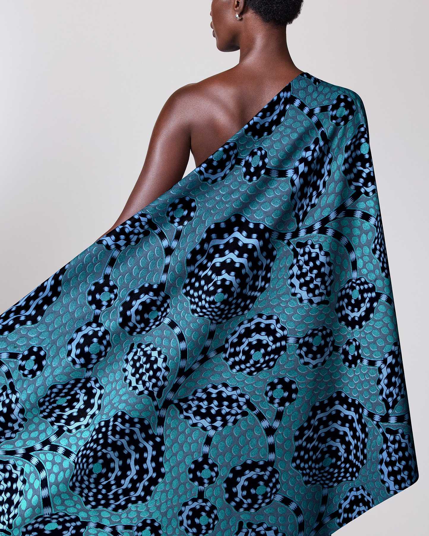 Wax Hollandais | VLW5069.001 | Blue Embellished