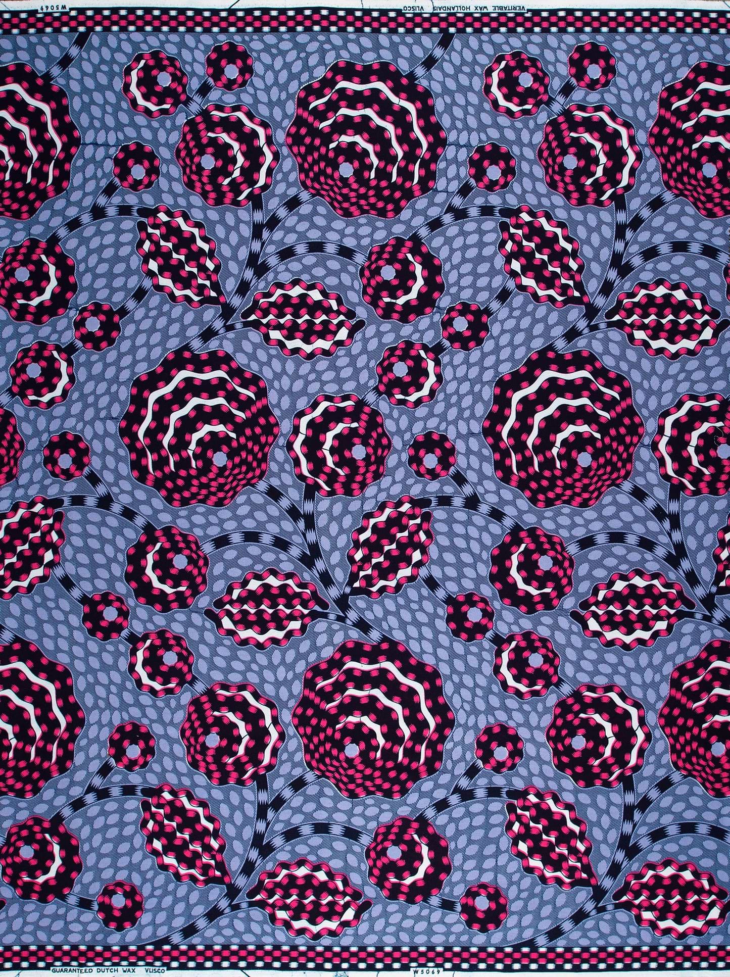 Vibrant african print fabric bold wax hollandais vlw5069.015