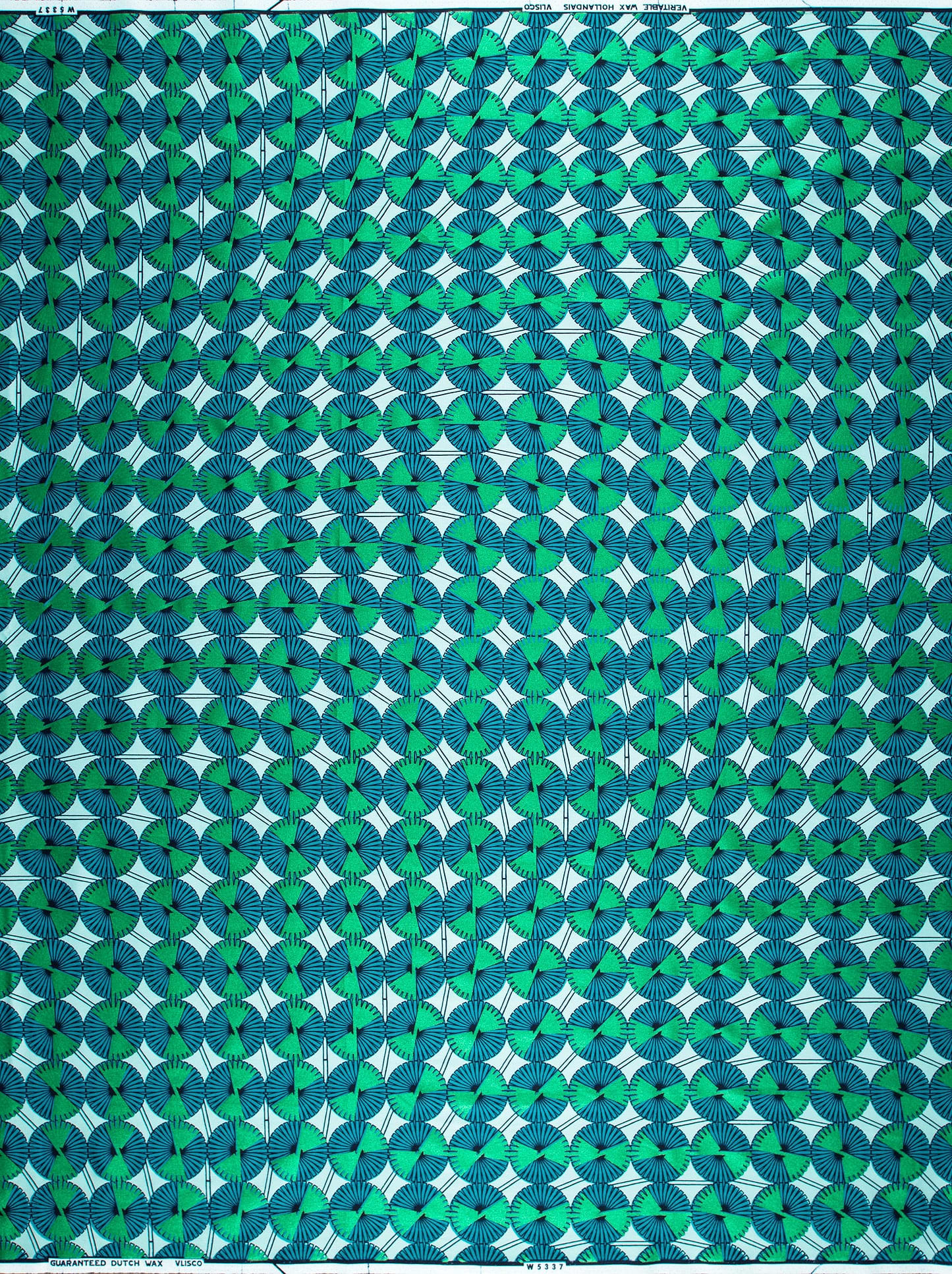 Wax Hollandais | VLW5337.042 | Emerald Green Embellished