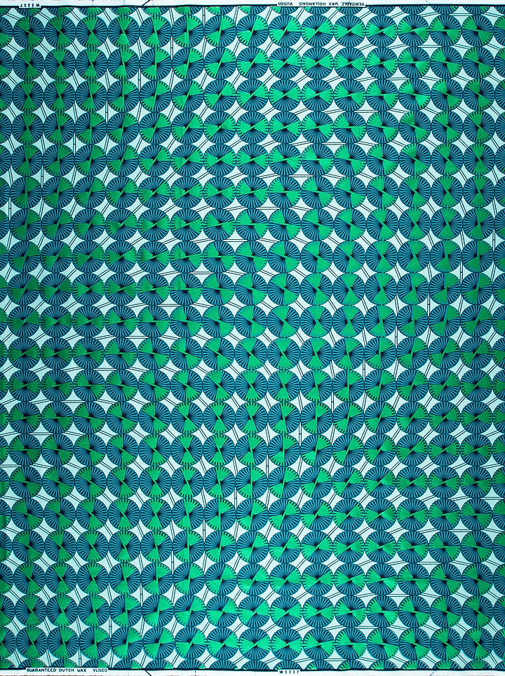 Wax Hollandais | VLW5337.042 | Emerald Green Embellished