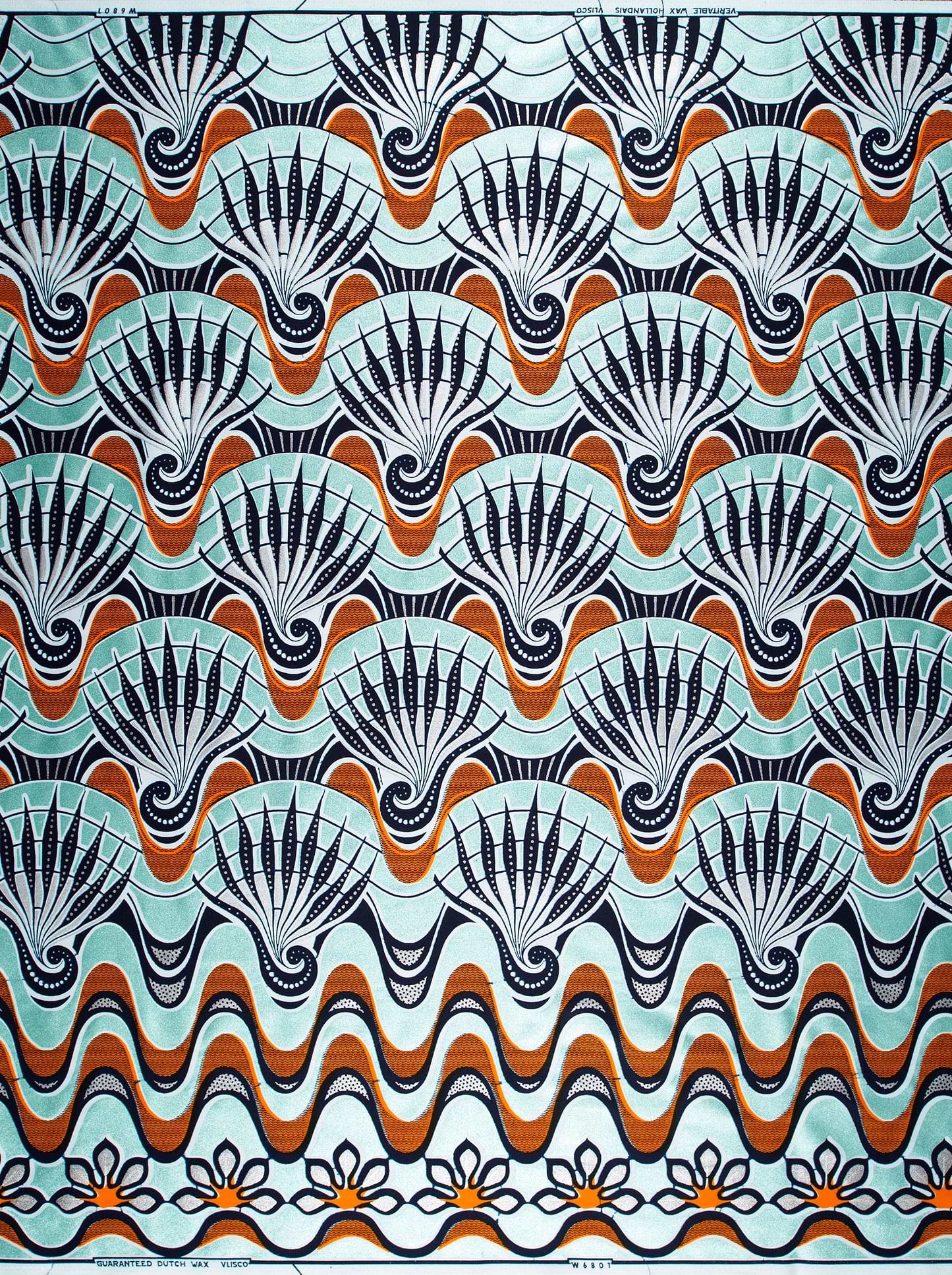 Art deco fan pattern wax glitterglam vlw6801.020