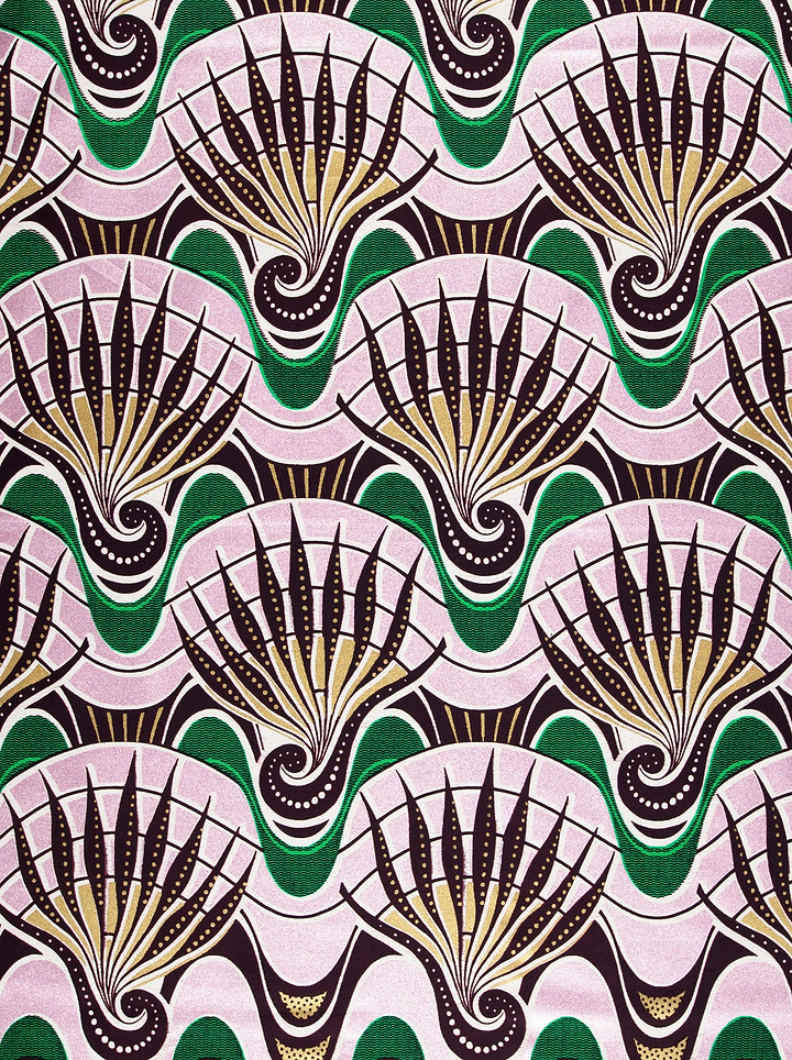 Fan-like pattern wax glitterglam vlw6801.022