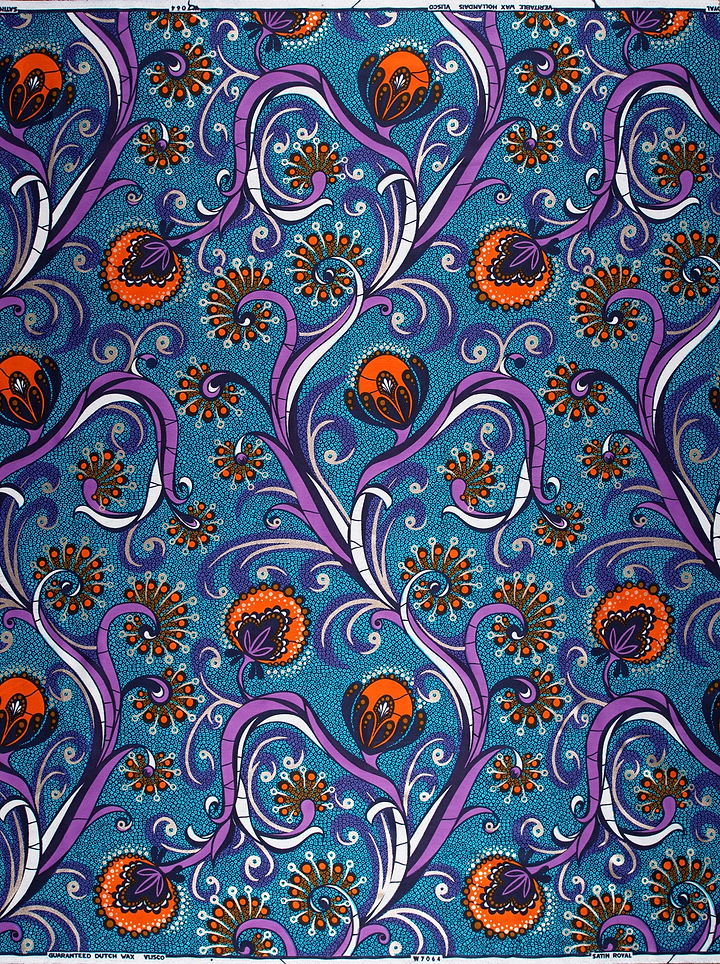 Vibrant blue fabric bold purple satin royal vlw7064.007