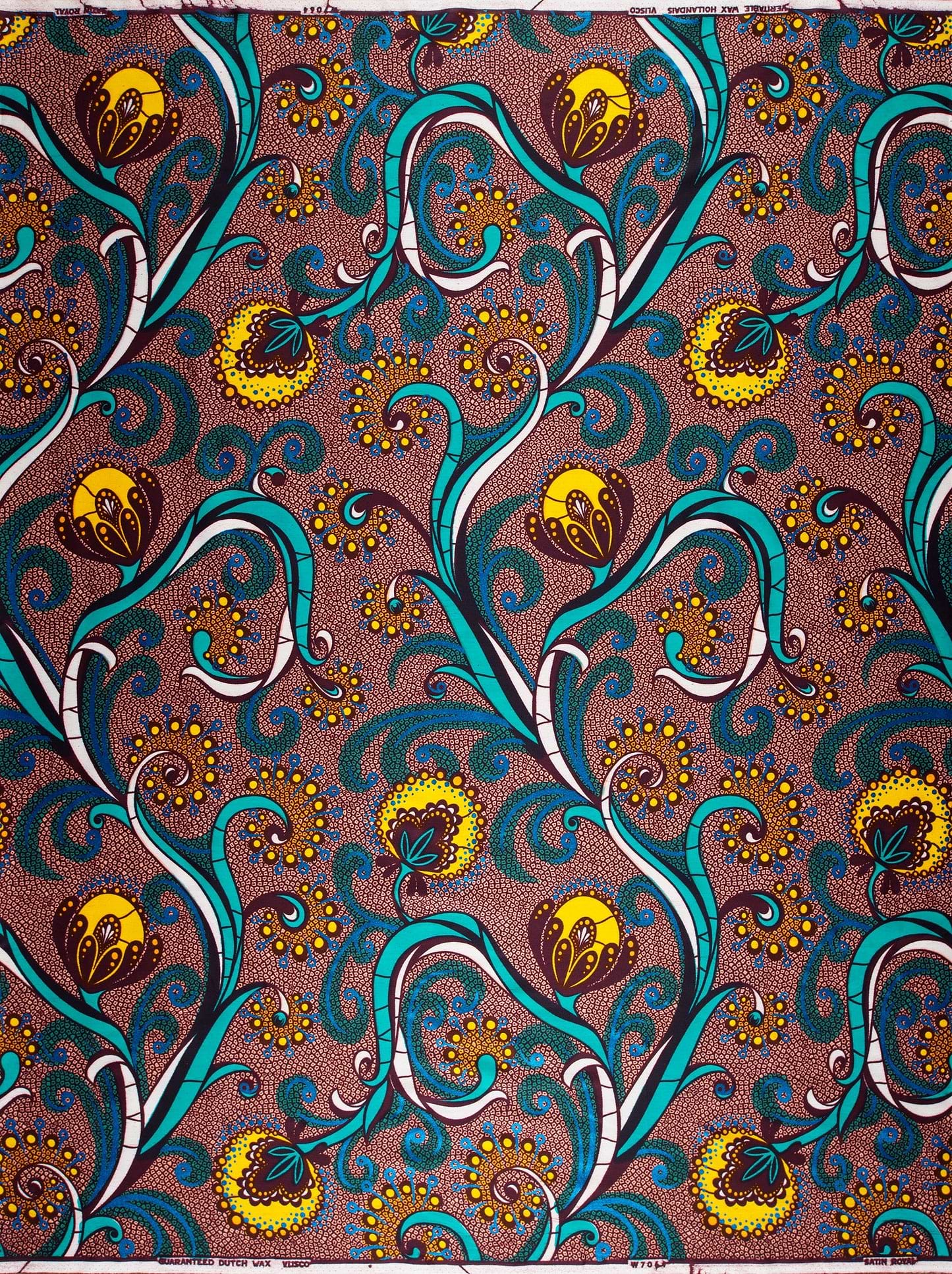Vibrant brown fabric intricate teal satin royal vlw7064.010