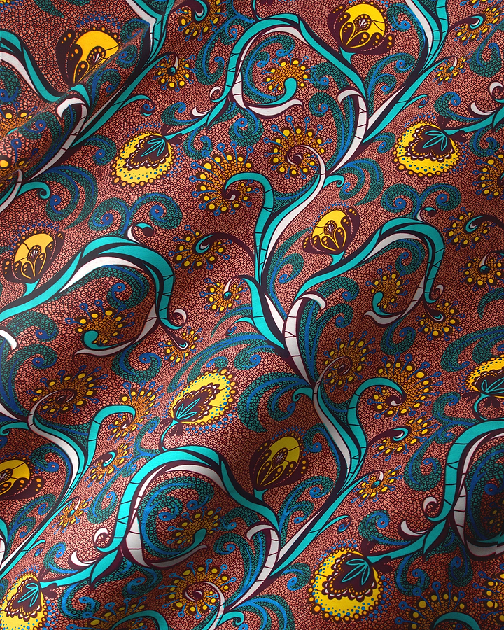 Rich maroon fabric adorned intricate satin royal vlw7064.010