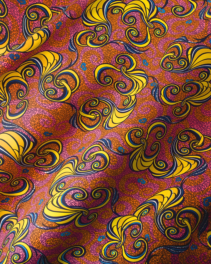 Vibrant fabric bold yellow blue satin royal vlw7252.006