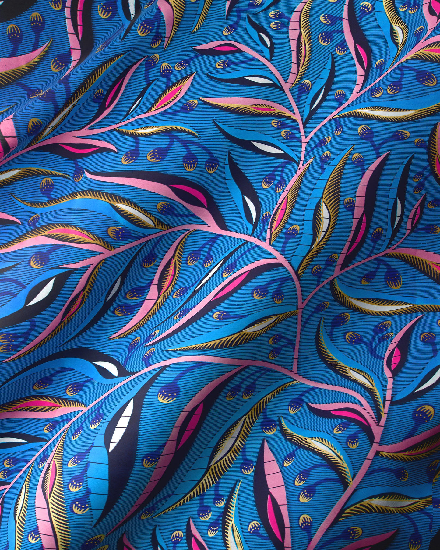 Vibrant blue silk scarf adorned satin royal vlw7906.002