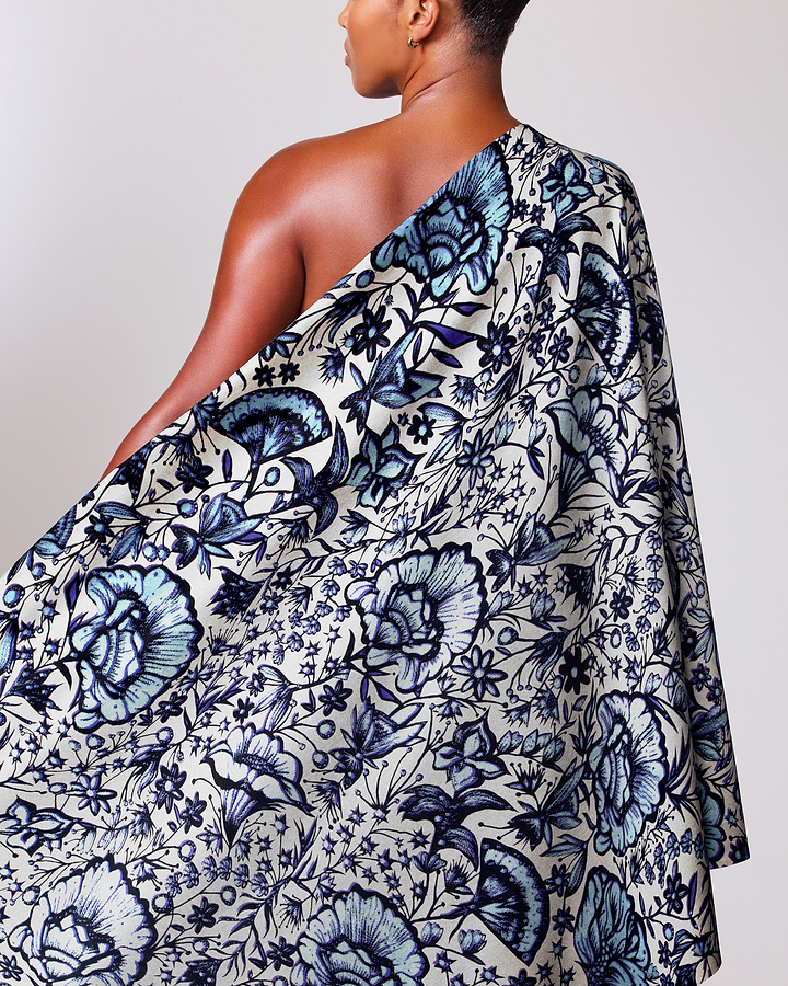 Wax Hollandais | VLW9422.019 | Pastel Blue Embellished