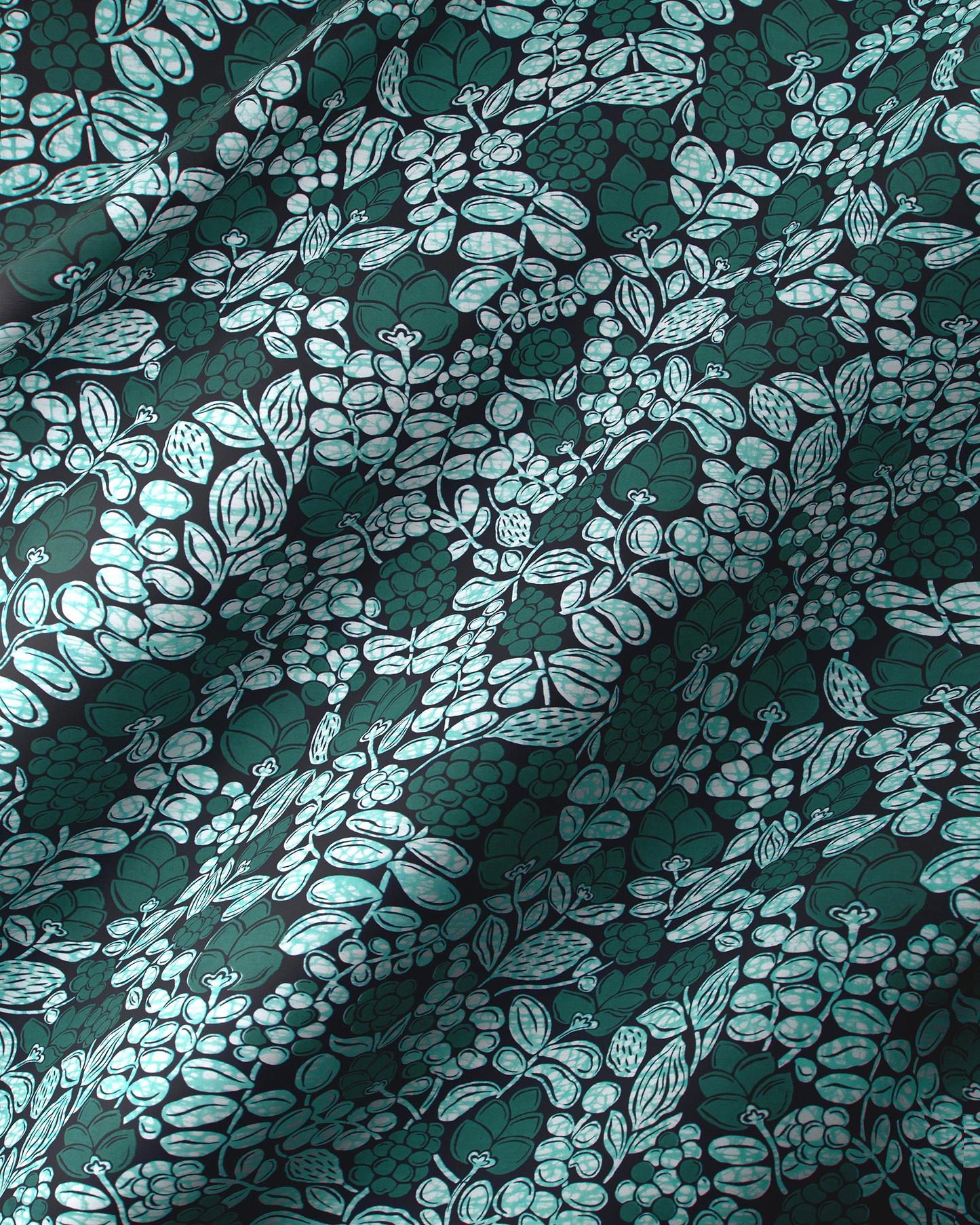 Dark green fabric pattern light wax hollandais vlw9431.001