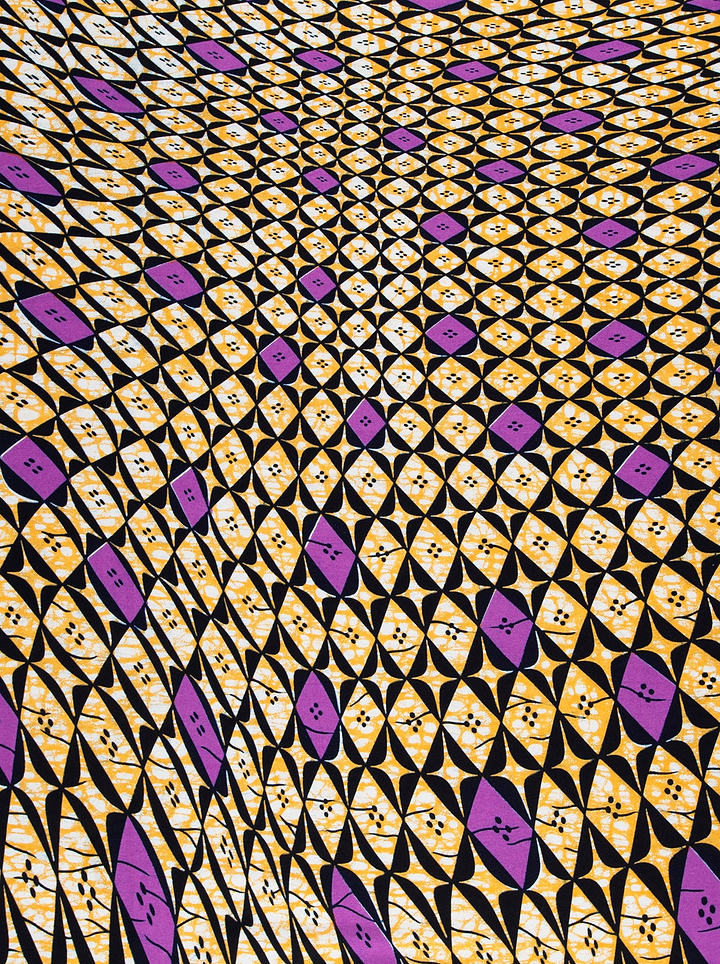 Vibrant purple diamond-shaped motifs bold wax hollandais vlw9503.007