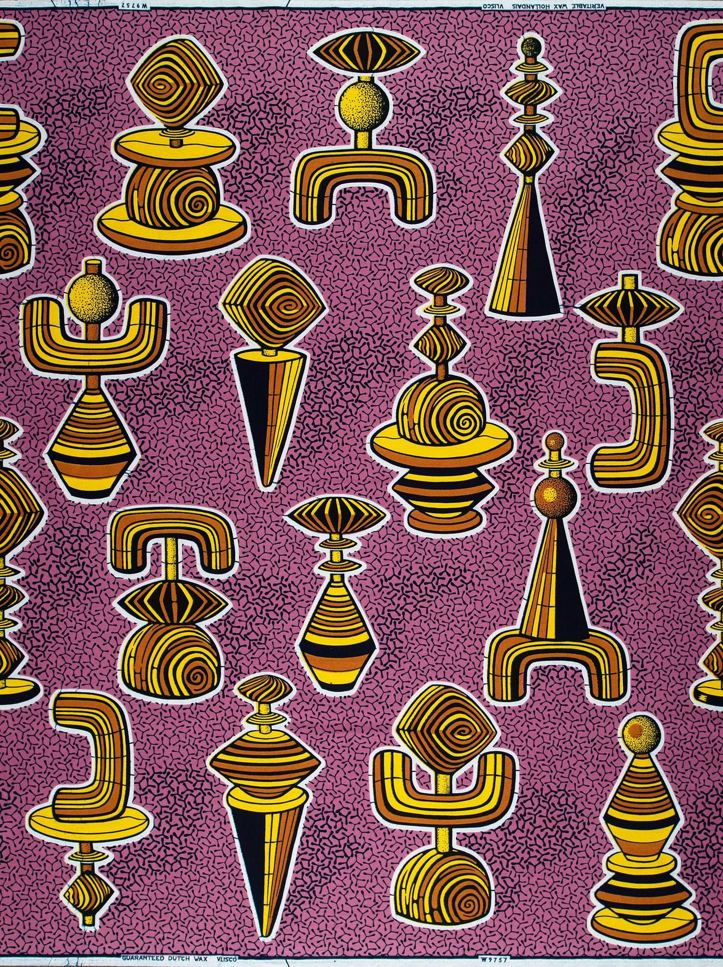 Vibrant purple fabric pattern stylized wax hollandais vlw9757.006